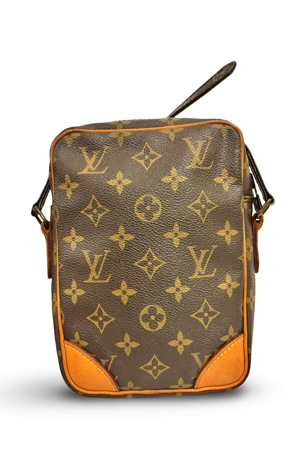 Louis Vuitton Unisex Brown Monogram Danube Canvas & Leather Crossbody / Shoulder Bag