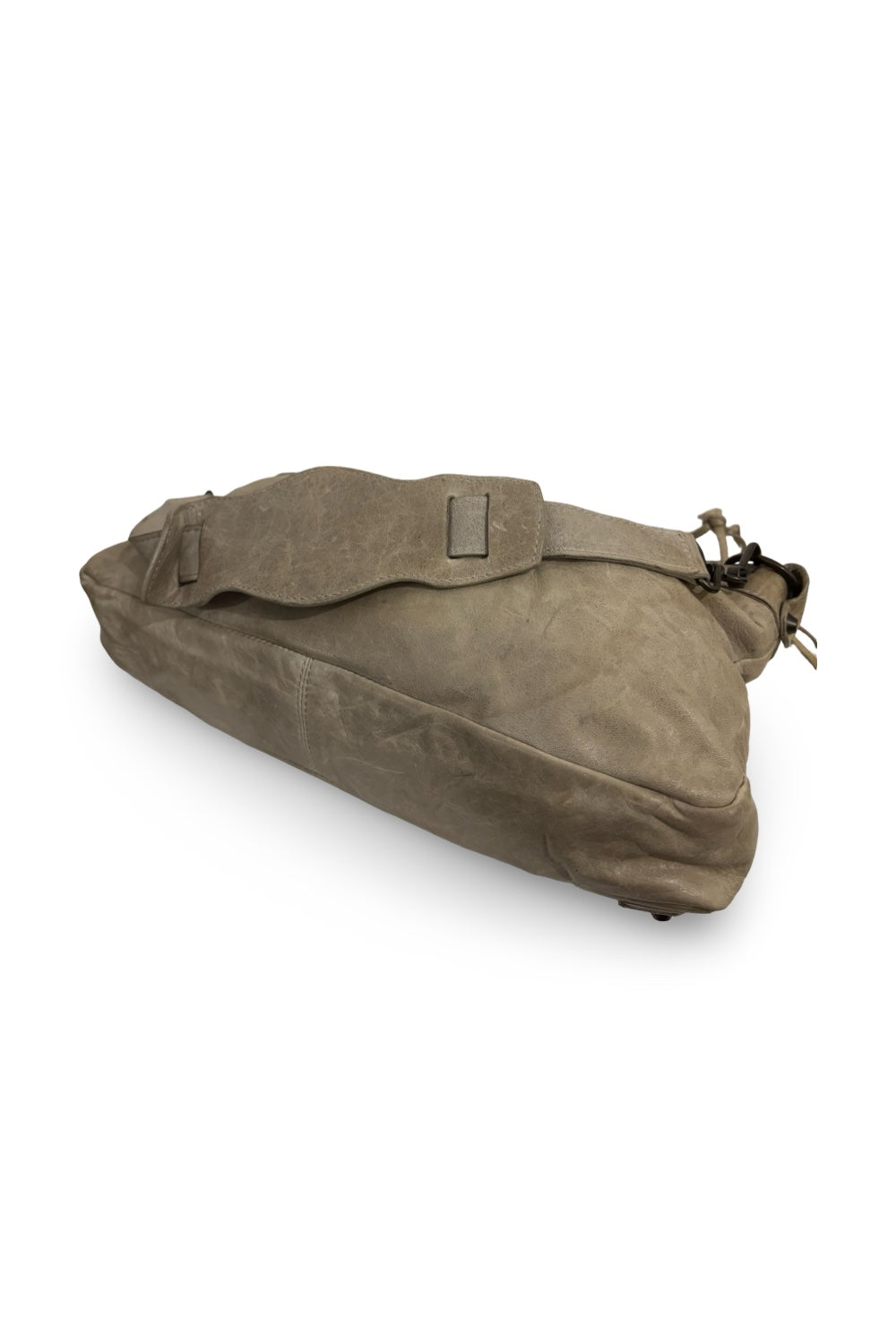 Balenciaga The First 2 Way Beige City Bag Distressed Lambskin Leather Shoulder Bag