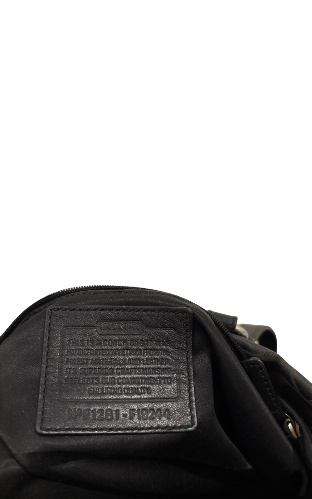 Coach Black Ashley Signature Carryall Canvas & Leather Shoulder Bag