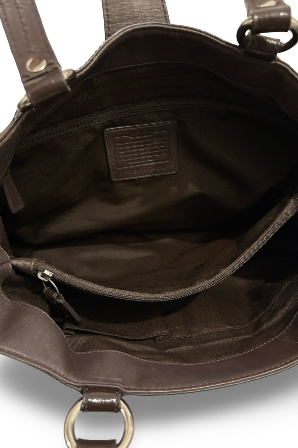 Coach Brown / Khaki Signature Canvas Soho  Carryall Hamptons Tote Shoulder Bag