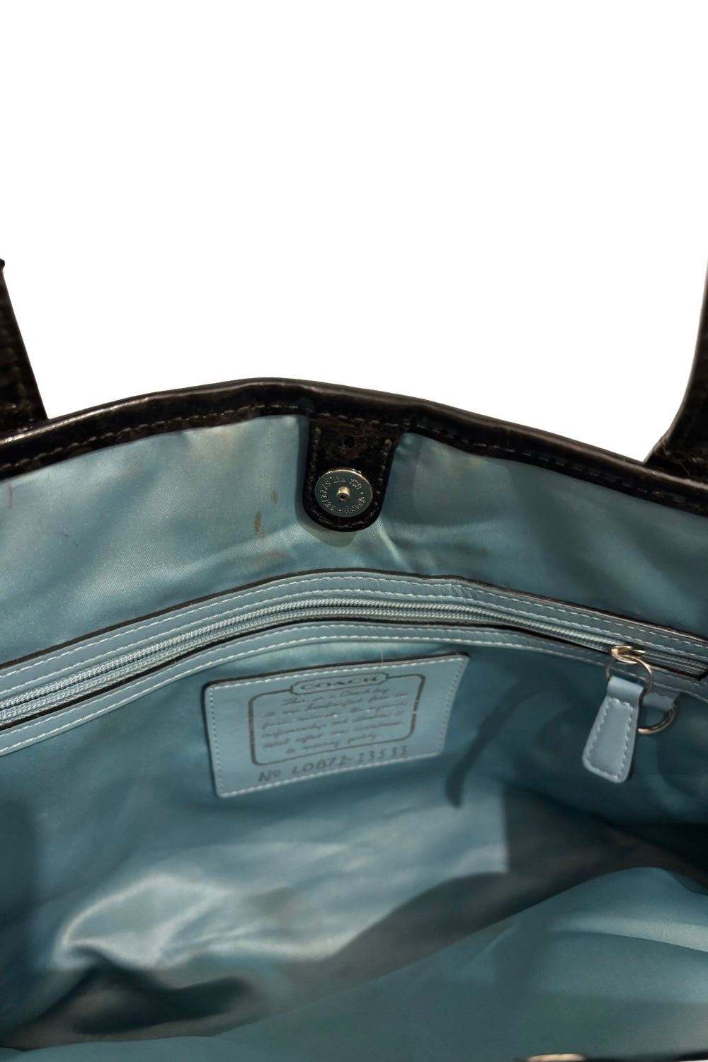 Coach Black Signature Madison OP Art Sateen & Leather Hailey Hobo Shoulder Bag