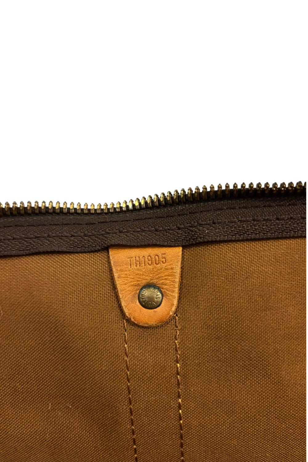 Louis Vuitton Keepall 50 Boston Travel Weekender Brown Monogram LV Leather Bag