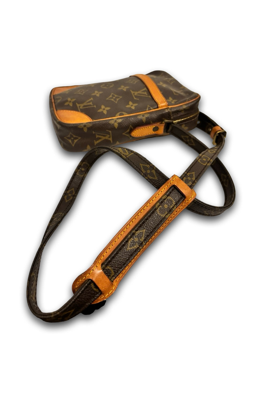 Louis Vuitton Unisex Brown Monogram Danube Canvas & Leather Crossbody / Shoulder Bag