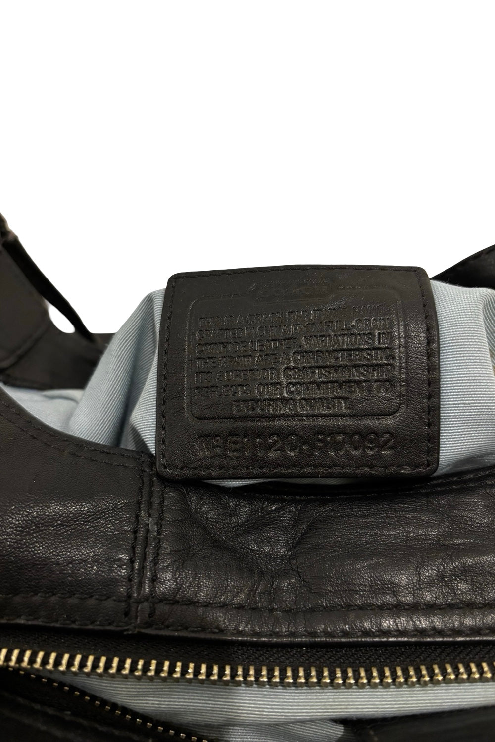 Coach Black Soft Leather Soho Lynn Vintage Buckle  Hobo Shoulder Bag