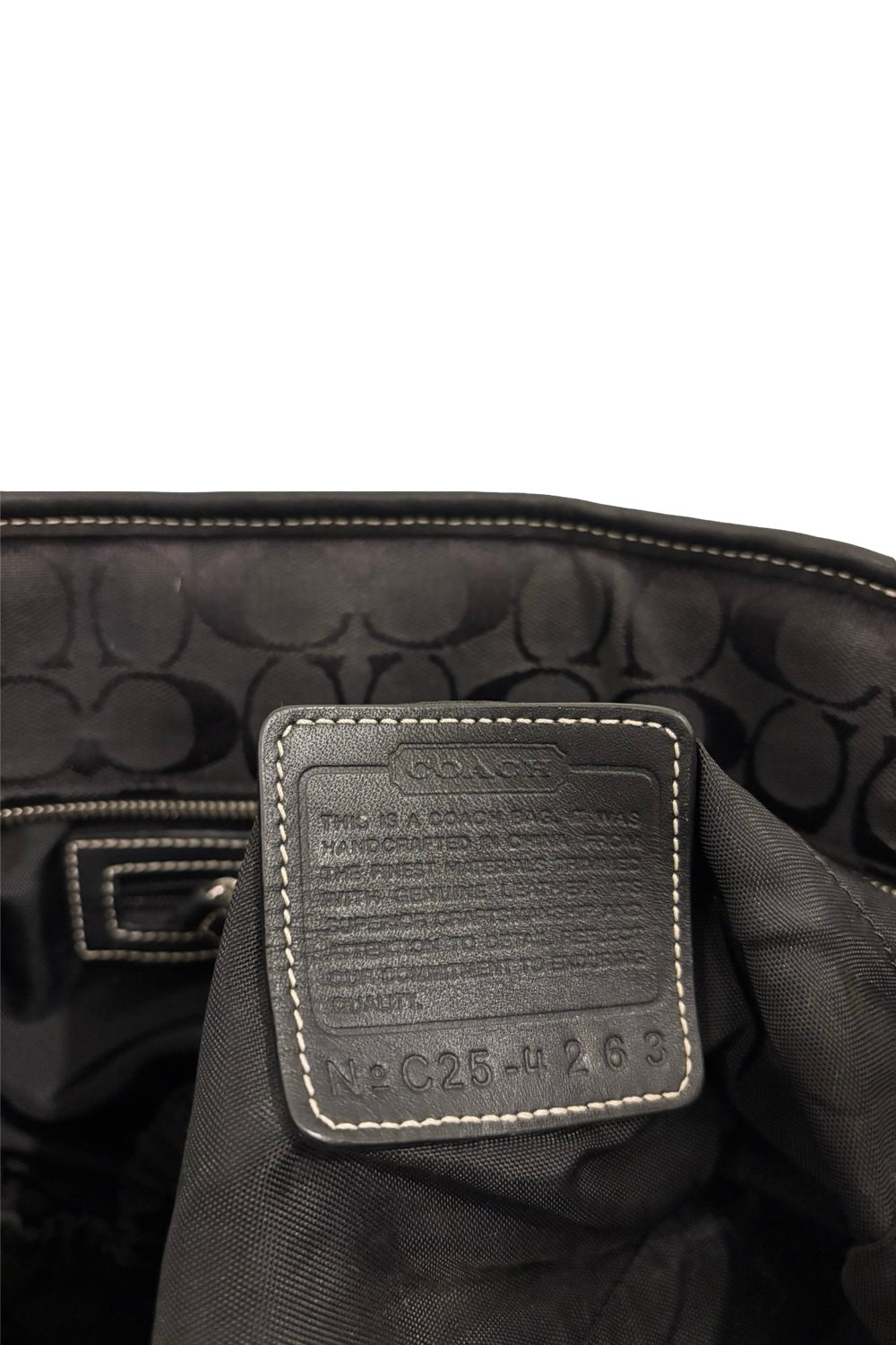 Coach Black Signature XXL Weekender Sufflette Canvas & Leather Tote Shoulder Bag