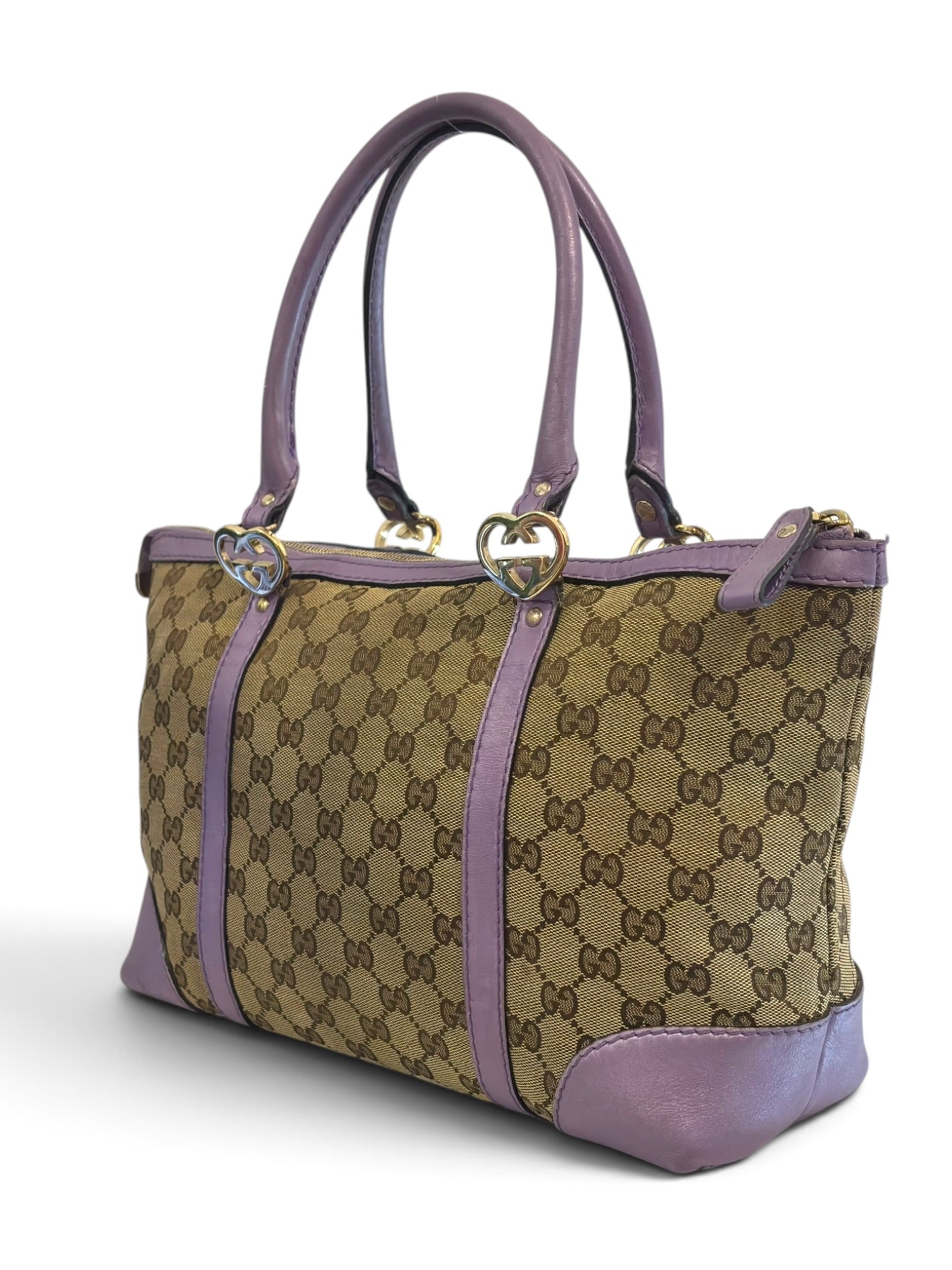 Vintage Gucci Lovey Lovely Heart Bag Left Facing